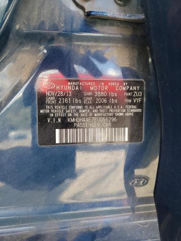 Photo 11 VIN: KMHDH4AE7EU056296 - HYUNDAI ELANTRA SE 