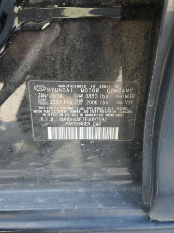 Photo 12 VIN: KMHDH4AE7EU097592 - HYUNDAI ELANTRA SE 