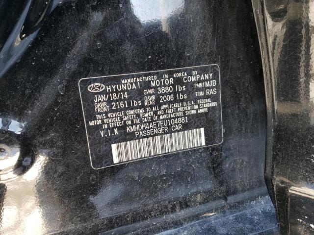 Photo 11 VIN: KMHDH4AE7EU104881 - HYUNDAI ELANTRA 