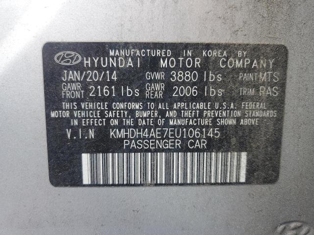 Photo 12 VIN: KMHDH4AE7EU106145 - HYUNDAI ELANTRA SE 