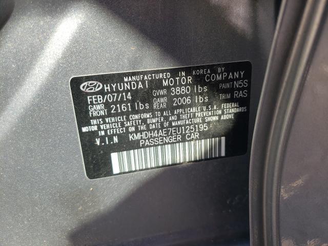 Photo 9 VIN: KMHDH4AE7EU125195 - HYUNDAI ELANTRA SE 