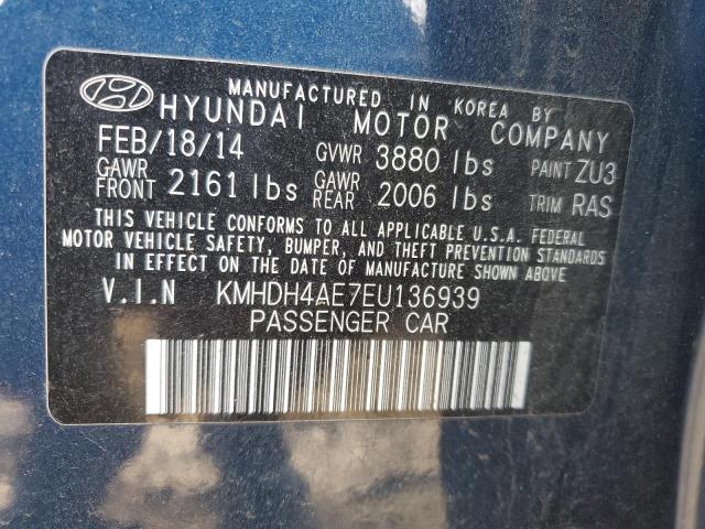 Photo 11 VIN: KMHDH4AE7EU136939 - HYUNDAI ELANTRA SE 