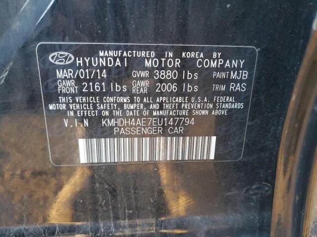 Photo 9 VIN: KMHDH4AE7EU147794 - HYUNDAI ELANTRA SE 