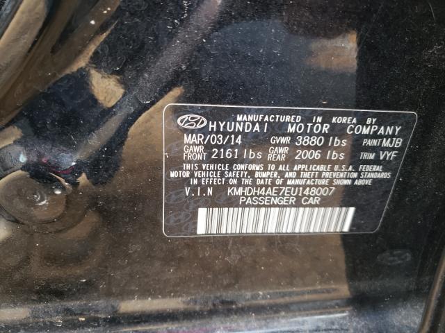 Photo 9 VIN: KMHDH4AE7EU148007 - HYUNDAI ELANTRA SE 