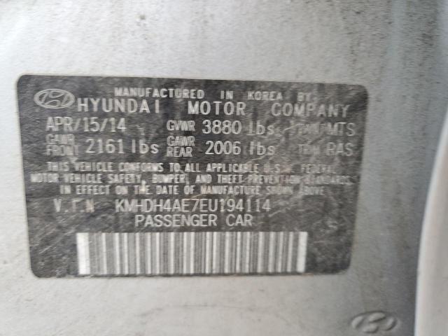 Photo 9 VIN: KMHDH4AE7EU194114 - HYUNDAI ELANTRA SE 