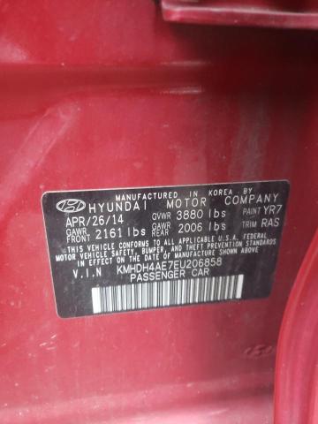 Photo 11 VIN: KMHDH4AE7EU206858 - HYUNDAI ELANTRA SE 