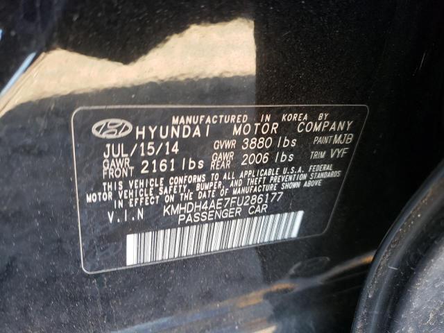 Photo 9 VIN: KMHDH4AE7FU286177 - HYUNDAI ELANTRA SE 