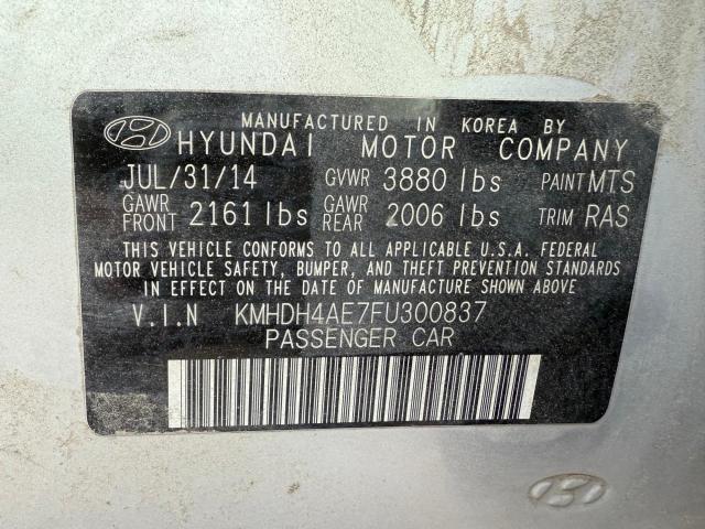 Photo 9 VIN: KMHDH4AE7FU300837 - HYUNDAI ELANTRA SE 