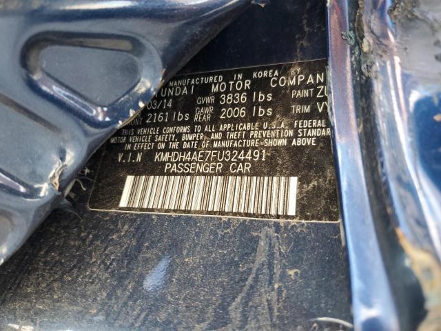 Photo 11 VIN: KMHDH4AE7FU324491 - HYUNDAI ELANTRA 