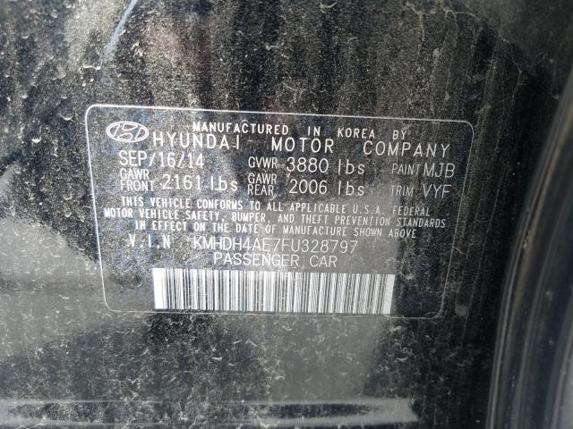 Photo 9 VIN: KMHDH4AE7FU328797 - HYUNDAI ELANTRA SE 