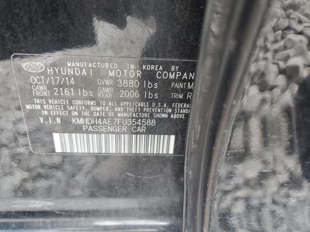 Photo 9 VIN: KMHDH4AE7FU354588 - HYUNDAI ELANTRA SE 