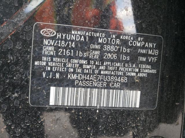 Photo 11 VIN: KMHDH4AE7FU389468 - HYUNDAI ELANTRA SE 