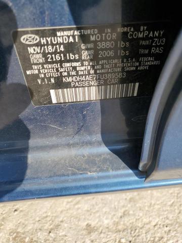 Photo 11 VIN: KMHDH4AE7FU389583 - HYUNDAI ELANTRA 