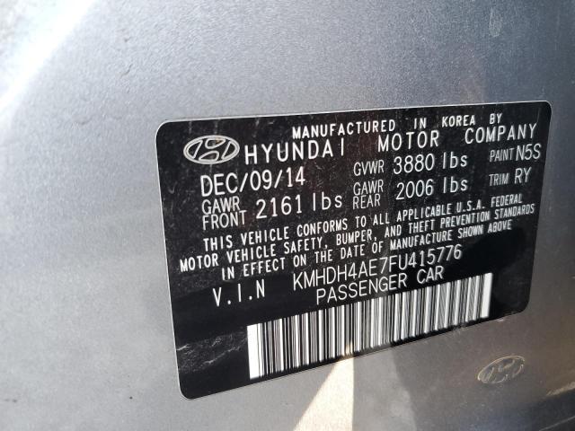 Photo 11 VIN: KMHDH4AE7FU415776 - HYUNDAI ELANTRA 