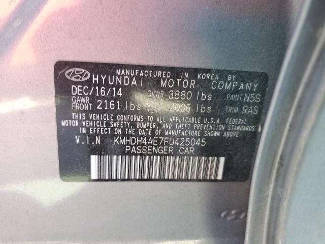 Photo 11 VIN: KMHDH4AE7FU425045 - HYUNDAI ELANTRA SE 