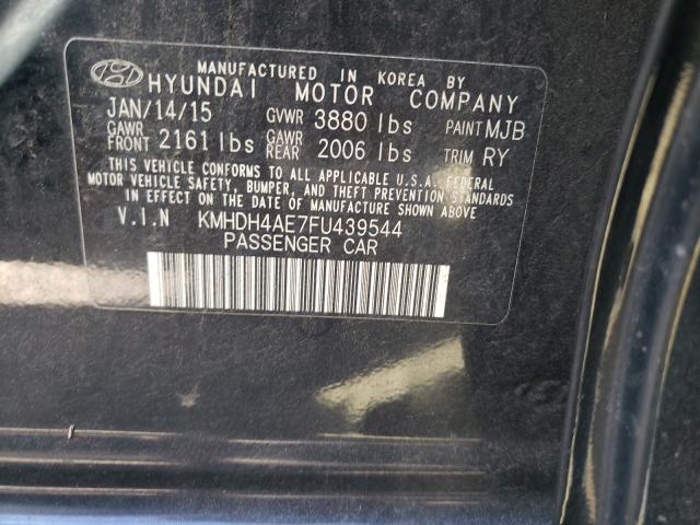 Photo 9 VIN: KMHDH4AE7FU439544 - HYUNDAI ELANTRA SE 