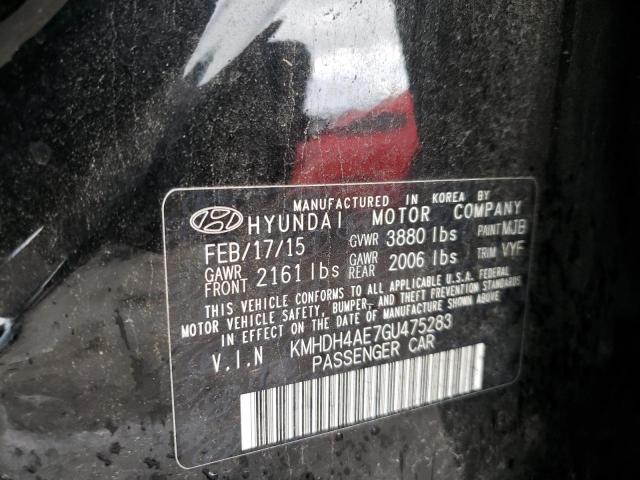 Photo 9 VIN: KMHDH4AE7GU475283 - HYUNDAI ELANTRA SE 