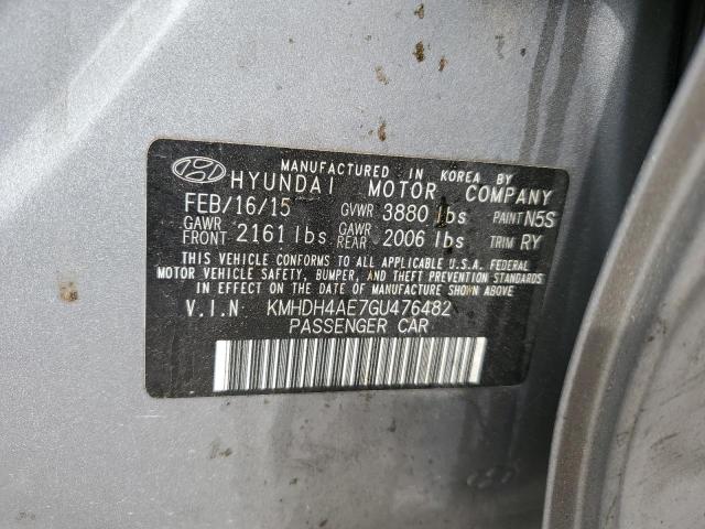 Photo 11 VIN: KMHDH4AE7GU476482 - HYUNDAI ELANTRA SE 