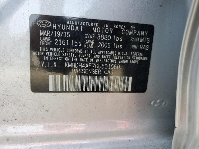 Photo 11 VIN: KMHDH4AE7GU501560 - HYUNDAI ELANTRA SE 