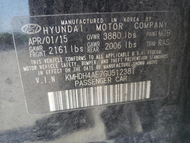 Photo 11 VIN: KMHDH4AE7GU512381 - HYUNDAI ELANTRA SE 