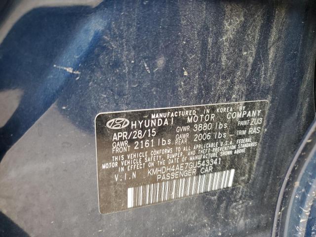 Photo 11 VIN: KMHDH4AE7GU543341 - HYUNDAI ELANTRA SE 