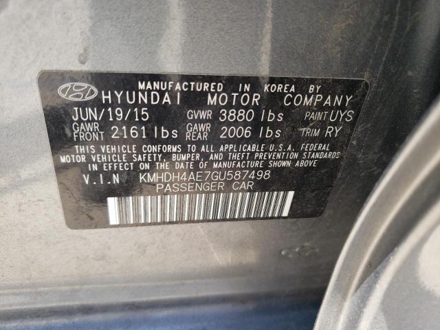 Photo 11 VIN: KMHDH4AE7GU587498 - HYUNDAI ELANTRA 