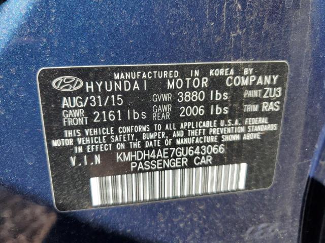 Photo 11 VIN: KMHDH4AE7GU643066 - HYUNDAI ELANTRA 