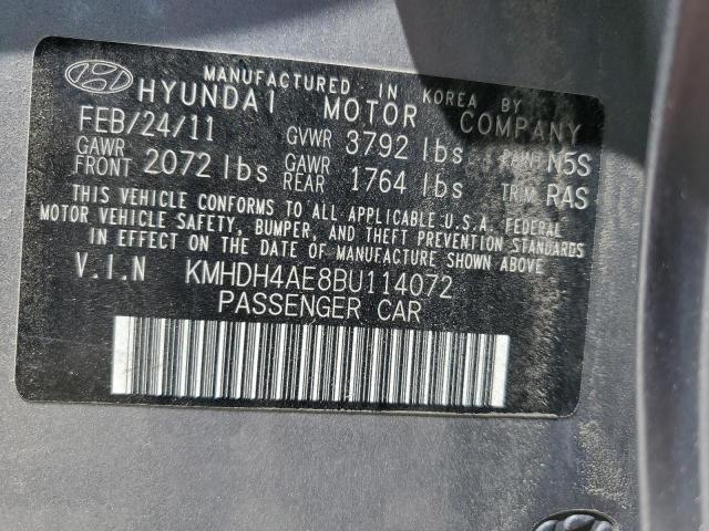 Photo 11 VIN: KMHDH4AE8BU114072 - HYUNDAI ELANTRA GL 