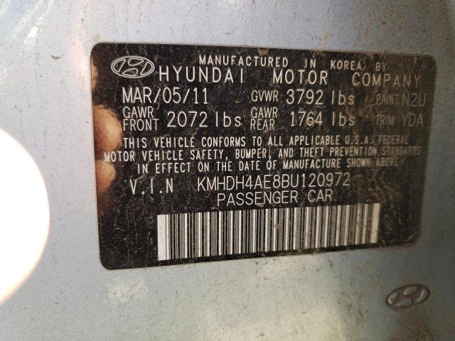 Photo 12 VIN: KMHDH4AE8BU120972 - HYUNDAI ELANTRA 