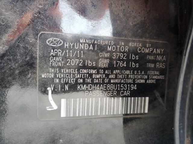 Photo 11 VIN: KMHDH4AE8BU153194 - HYUNDAI ELANTRA 