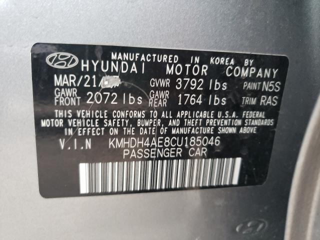 Photo 9 VIN: KMHDH4AE8CU185046 - HYUNDAI ELANTRA GL 