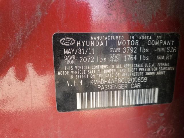 Photo 11 VIN: KMHDH4AE8CU200659 - HYUNDAI ELANTRA 