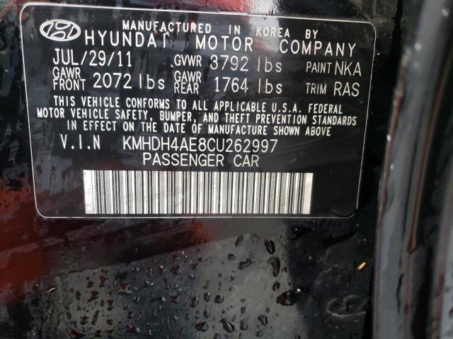 Photo 11 VIN: KMHDH4AE8CU262997 - HYUNDAI ELANTRA 