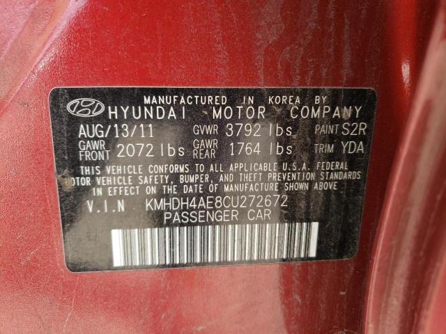 Photo 11 VIN: KMHDH4AE8CU272672 - HYUNDAI ELANTRA 