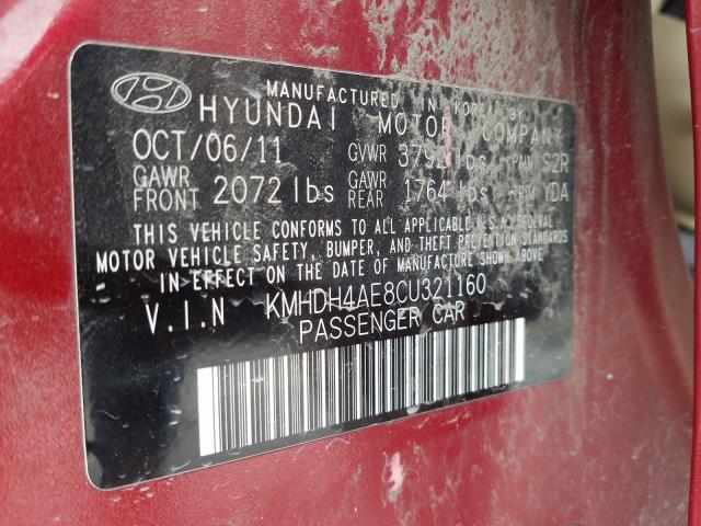 Photo 9 VIN: KMHDH4AE8CU321160 - HYUNDAI ELANTRA GL 