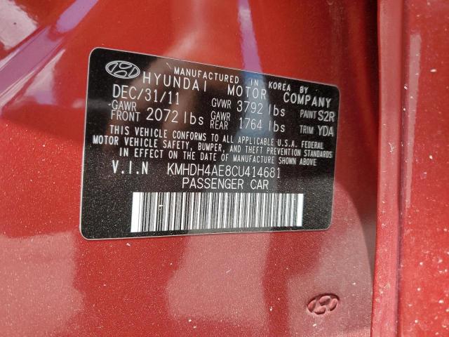 Photo 11 VIN: KMHDH4AE8CU414681 - HYUNDAI ELANTRA 