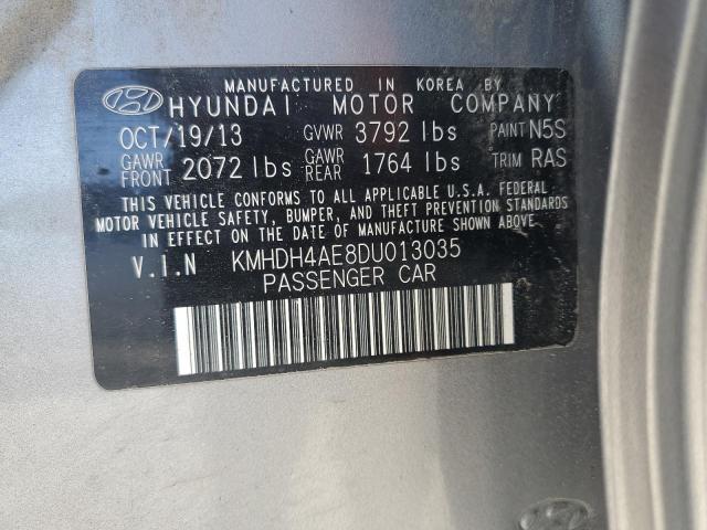 Photo 11 VIN: KMHDH4AE8DU013035 - HYUNDAI ELANTRA 