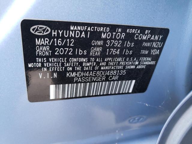 Photo 12 VIN: KMHDH4AE8DU488135 - HYUNDAI ELANTRA GL 