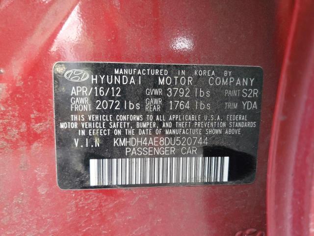 Photo 11 VIN: KMHDH4AE8DU520744 - HYUNDAI ELANTRA 