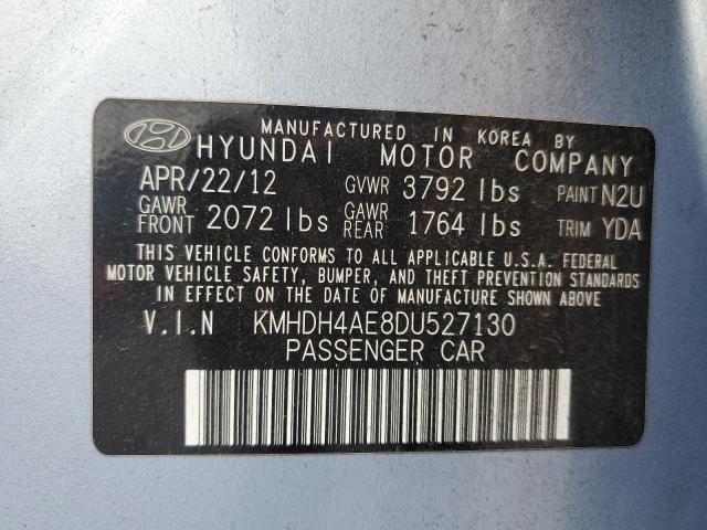 Photo 11 VIN: KMHDH4AE8DU527130 - HYUNDAI ELANTRA GL 