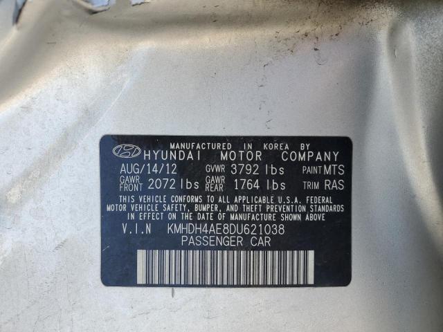 Photo 11 VIN: KMHDH4AE8DU621038 - HYUNDAI ELANTRA 