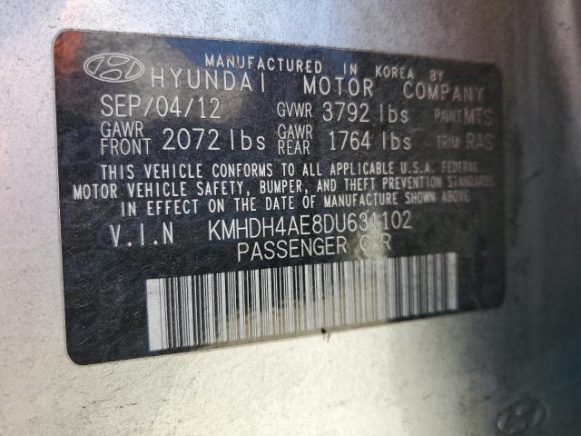 Photo 11 VIN: KMHDH4AE8DU631102 - HYUNDAI ELANTRA GL 