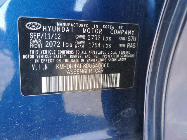 Photo 11 VIN: KMHDH4AE8DU640866 - HYUNDAI ELANTRA 