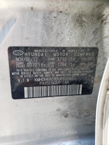 Photo 9 VIN: KMHDH4AE8DU693566 - HYUNDAI ELANTRA GL 