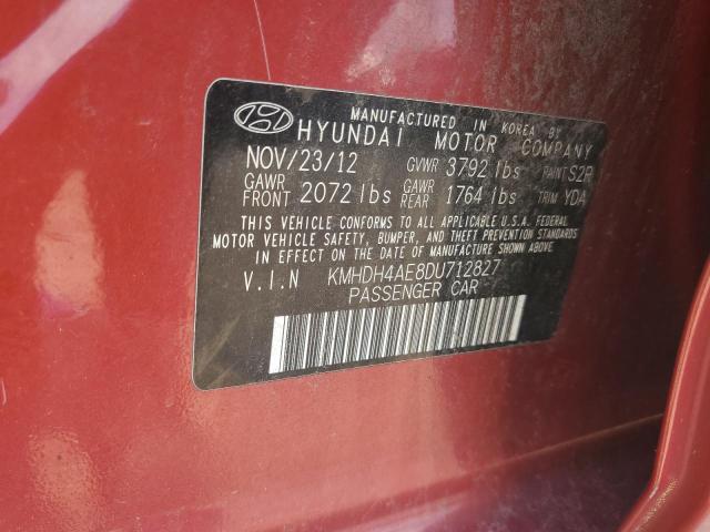 Photo 11 VIN: KMHDH4AE8DU712827 - HYUNDAI ELANTRA 