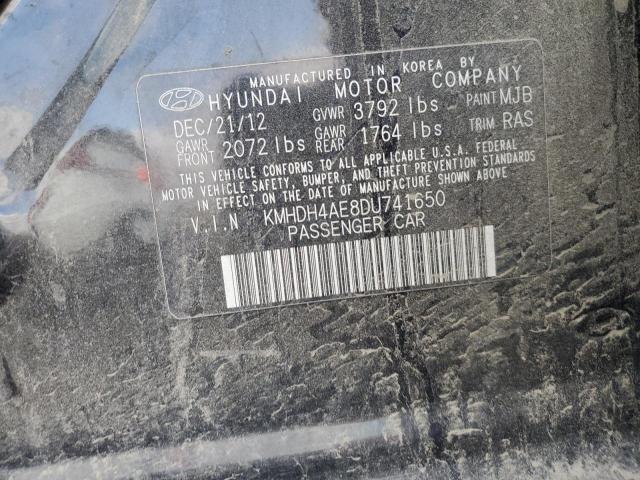 Photo 11 VIN: KMHDH4AE8DU741650 - HYUNDAI ELANTRA 