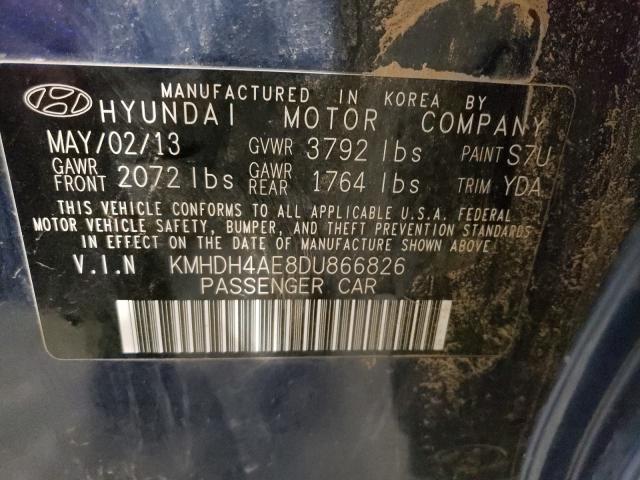 Photo 9 VIN: KMHDH4AE8DU866826 - HYUNDAI ELANTRA GL 