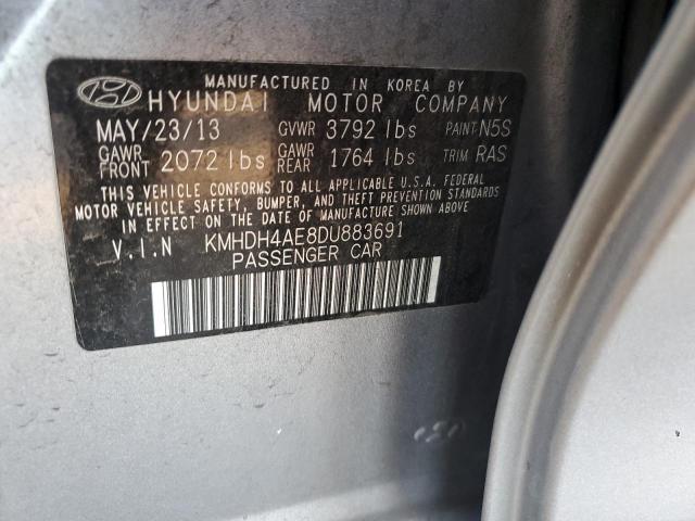 Photo 11 VIN: KMHDH4AE8DU883691 - HYUNDAI ELANTRA 