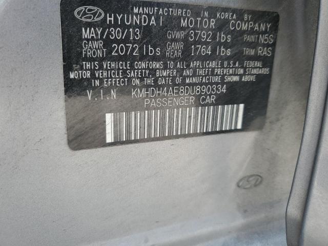 Photo 12 VIN: KMHDH4AE8DU890334 - HYUNDAI ELANTRA GL 