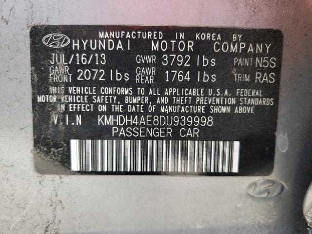 Photo 9 VIN: KMHDH4AE8DU939998 - HYUNDAI ELANTRA GL 